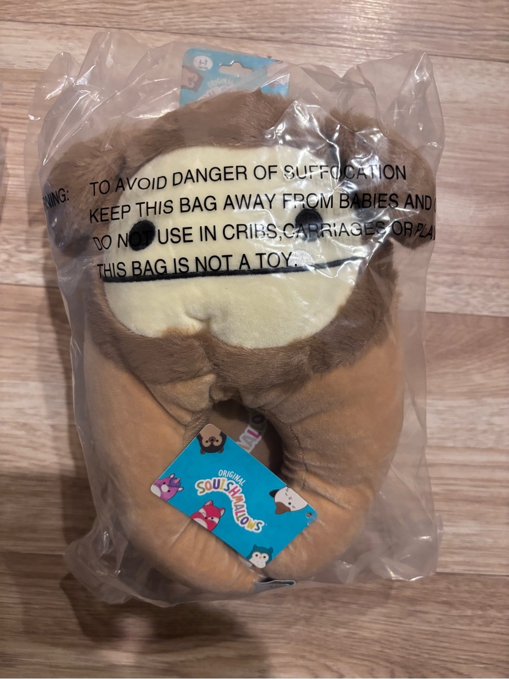 Original Squishmallows Plush Slippers- Sasquatch